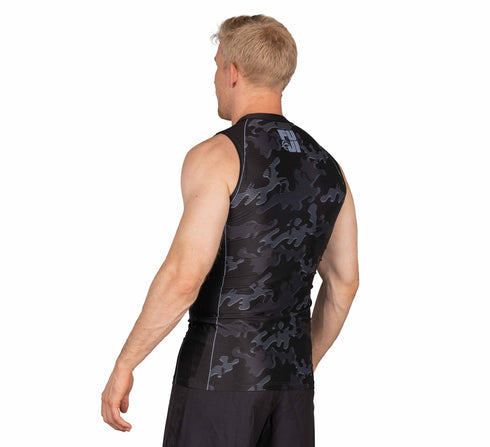 Fuji Combat Camo Sleeveless Rashguard Black